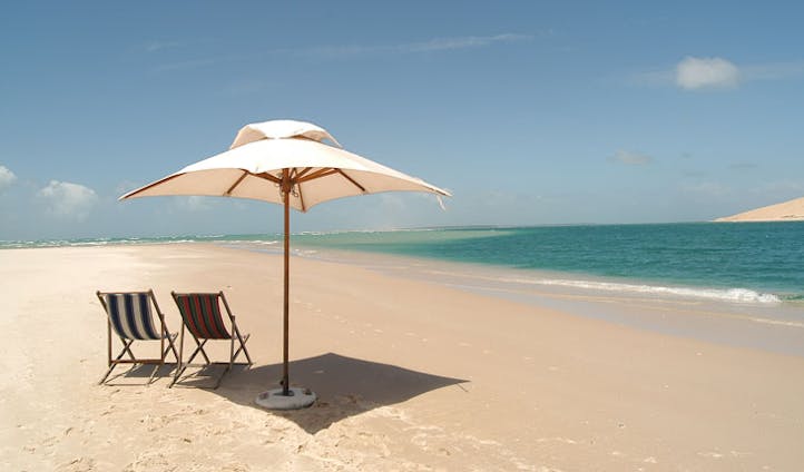 View of the beach in Mozambique
