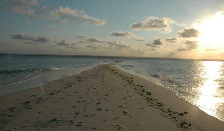 Image of a sandspit, Mozambique