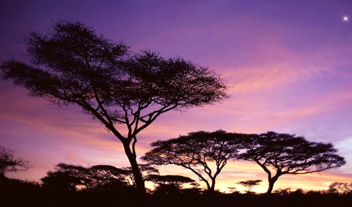 sunset colours of tanzania
