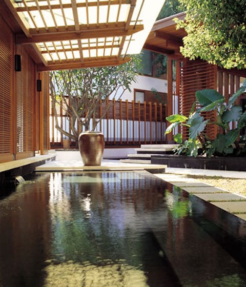 sit back and relax in the hot spring pool