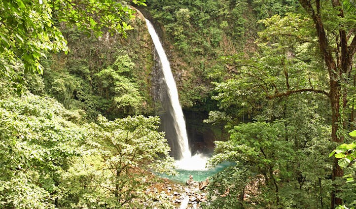 Take a dip in la fortuna waterfall
