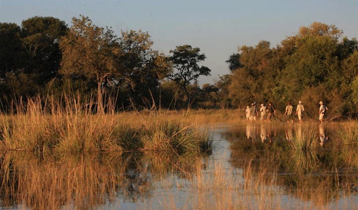 Canoe through the Selinda spillway Botswana