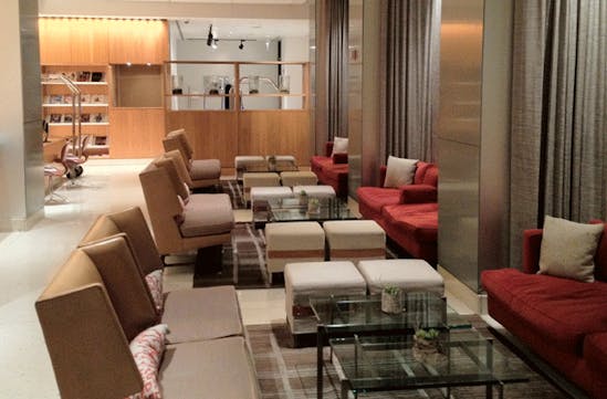 Unwind on the contemporary furniture of the James Hotel
