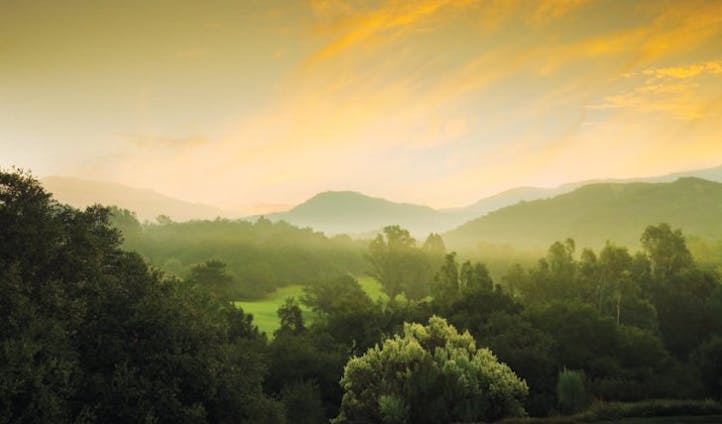 The surrounding countryside in the sun at Ojai Valley Inn and Spa