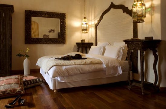 a luxurious bedroom at Villa de L'O, Morocco