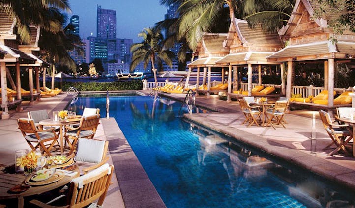 Outdoor pool at The Peninsula Hotel