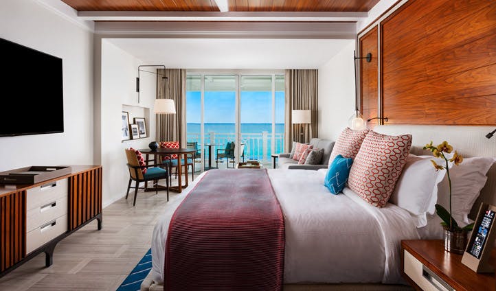 A bedroom at One & Only, Bahamas