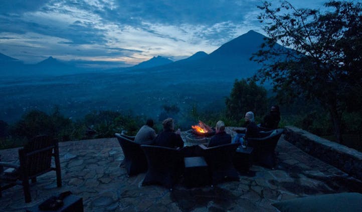 Sunset at the Virunga Lodge