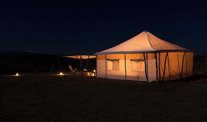 Scarabeo Camp by night