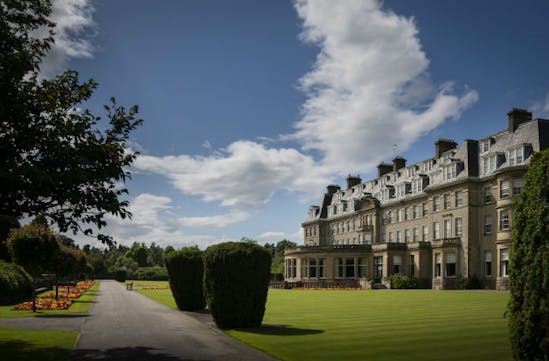 The beautiful frontage of the Gleneagles