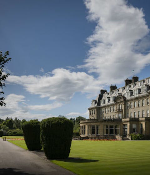 The beautiful frontage of the Gleneagles