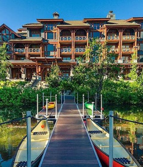 The lake at Nita Lake Lodge, Whistler, luxury hotels Canada