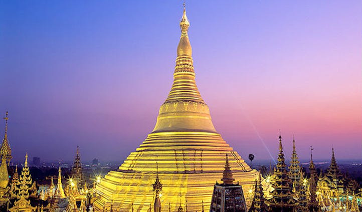 Cultural attraction in Yangon in Myanmar