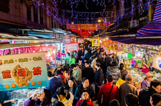 A night market in Taiwan