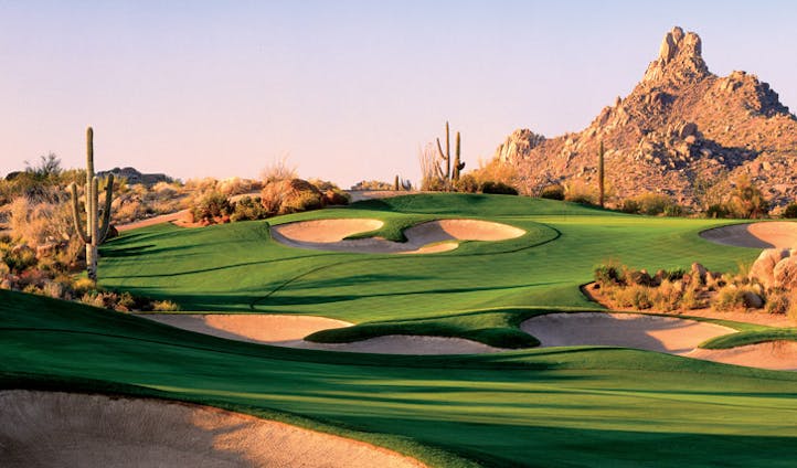 Enjoy a few rounds at the on-site golf course