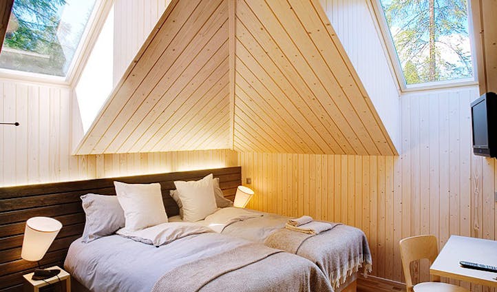 A villa bedroom, Finland