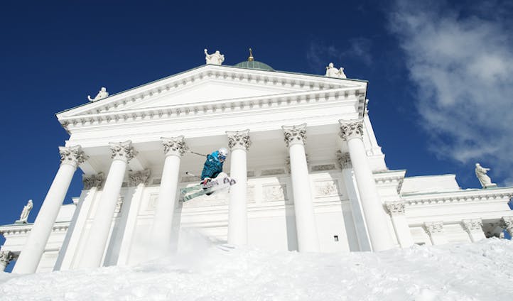 Helsinki in the snow, Finland
