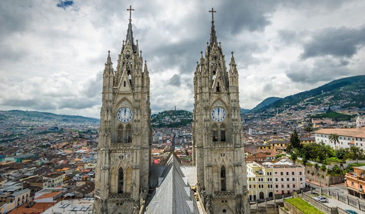 Basilica in Quito, Ecuador