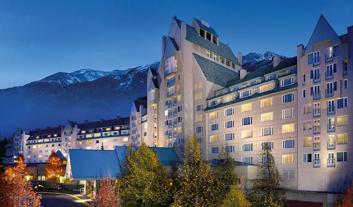 Luxury hotel the Fairmont Chateau Whistler in Whistler, Canada