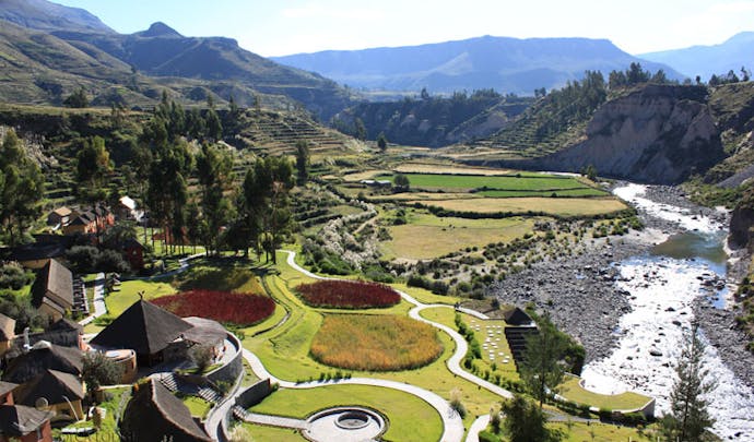 Luxury hotel the Colca Lodge Spa & Hot Springs, Colca Valley, Peru