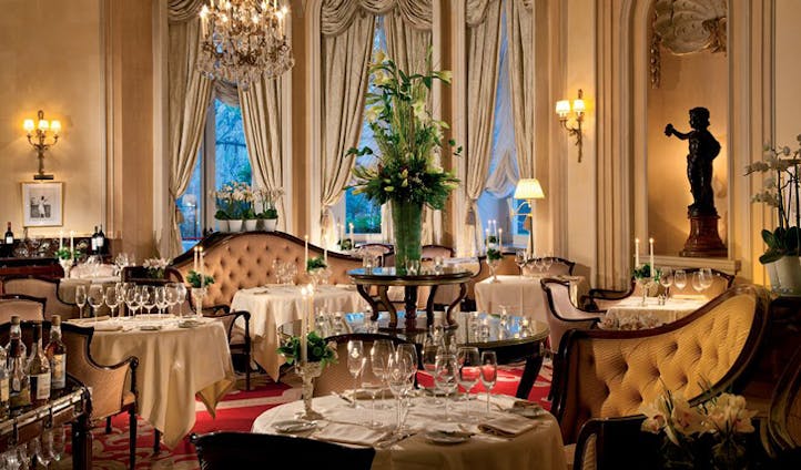 Luxury hotel Goya Restaurant at the Hotel Ritz Madrid, Madrid, Spain