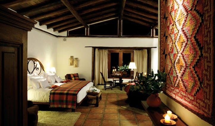 Luxury hotel suite at the Inkaterra Machu Picchu Pueblo, Peru