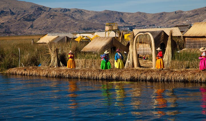 The Uros Floating Islands, Lake Titicaca, Peru
