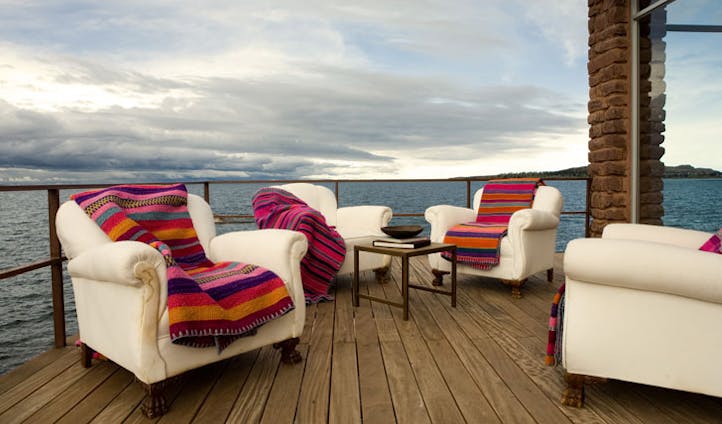 Luxury hotel Titilaka, Lake Titicaca, Puno, Peru