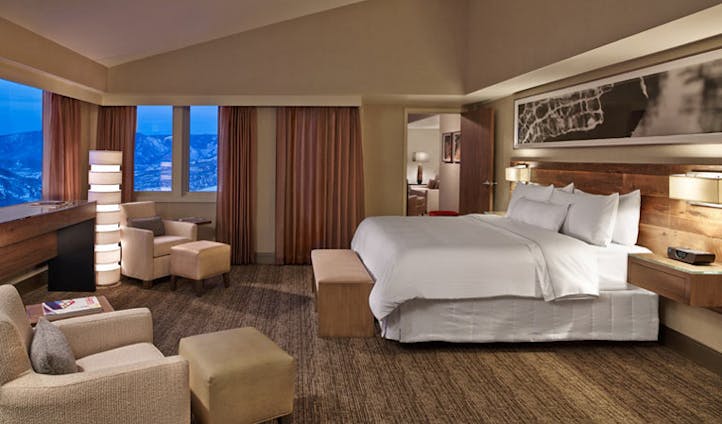 A bedroom at the Westin Snowmass, USA