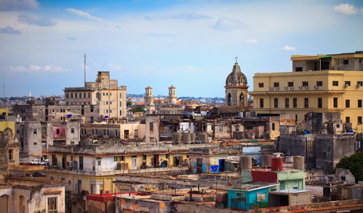 Havana old town sky line