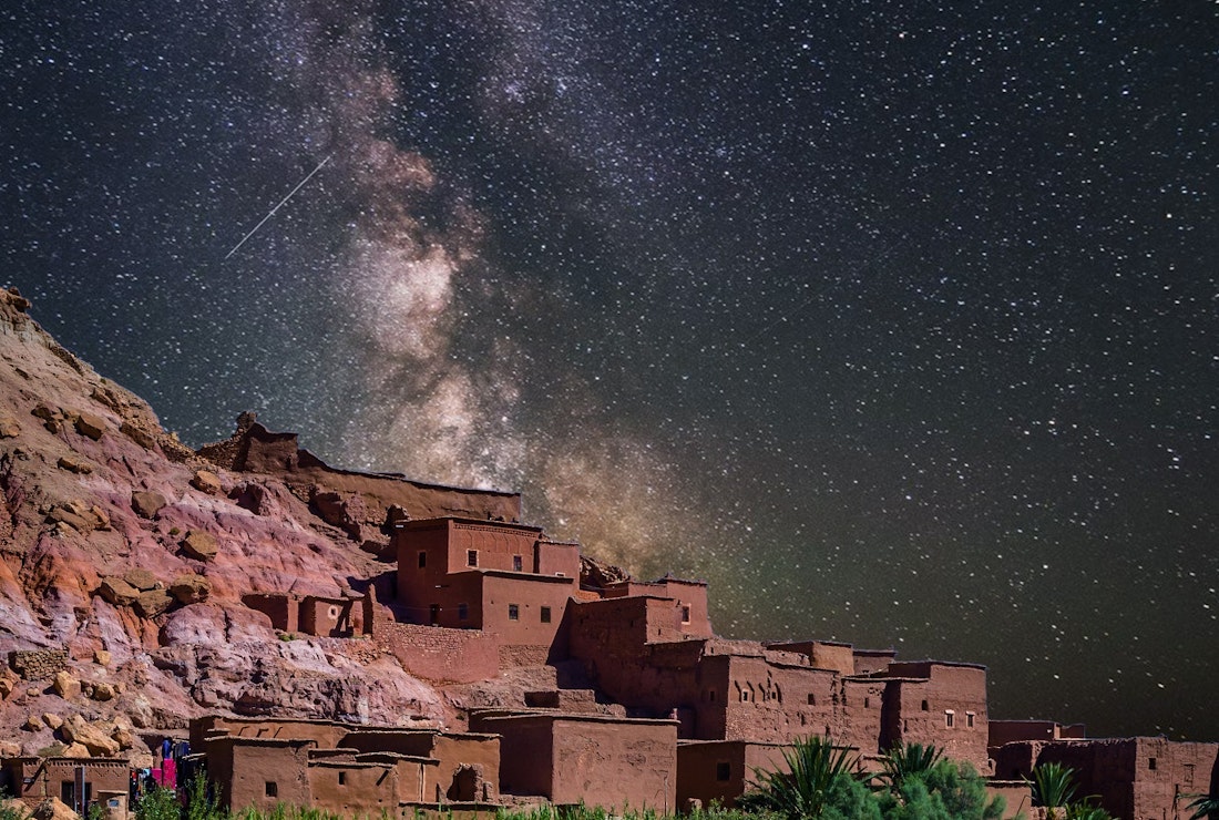 kasbah ait ben haddou desert morocco stars