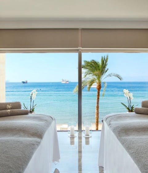 Enjoy a spa treatment by the sea at the Kempinski Hotel Aqaba, Jordan