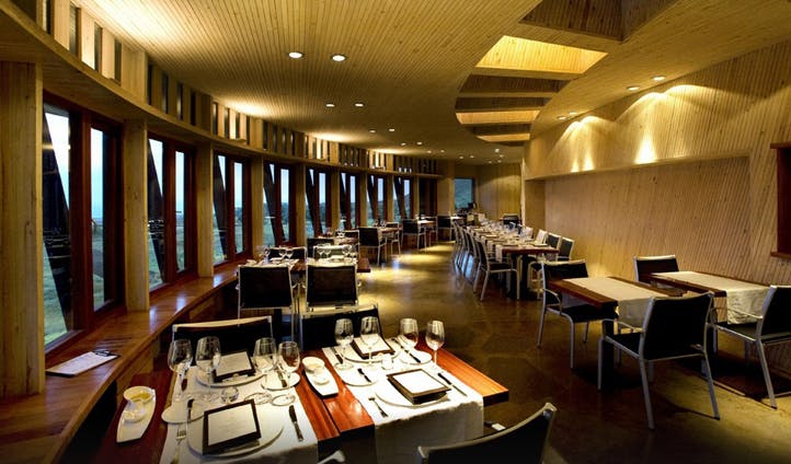 Dining room of Explora Lodge, Chile