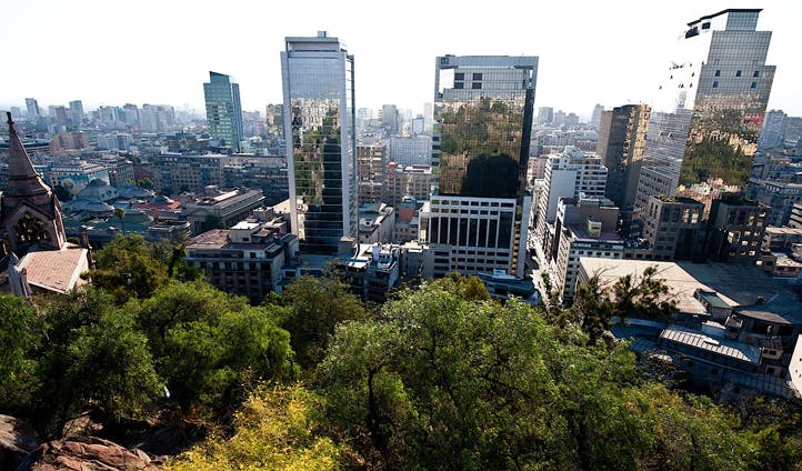 Views over Santiago, Chile