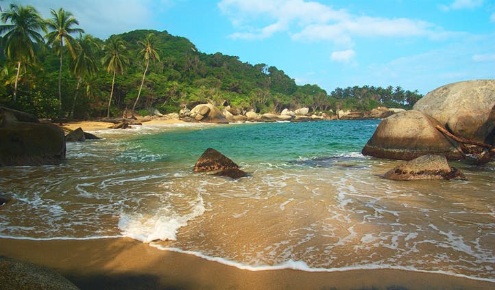 A beach in Colombia