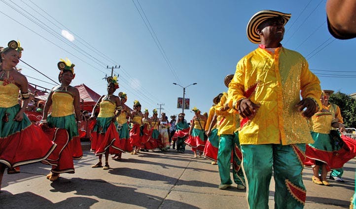 Carnival processions in Colombia