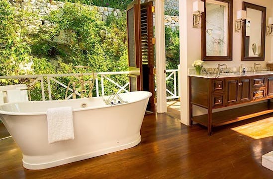 Beautiful bathtubs at the round hill, Jamaica