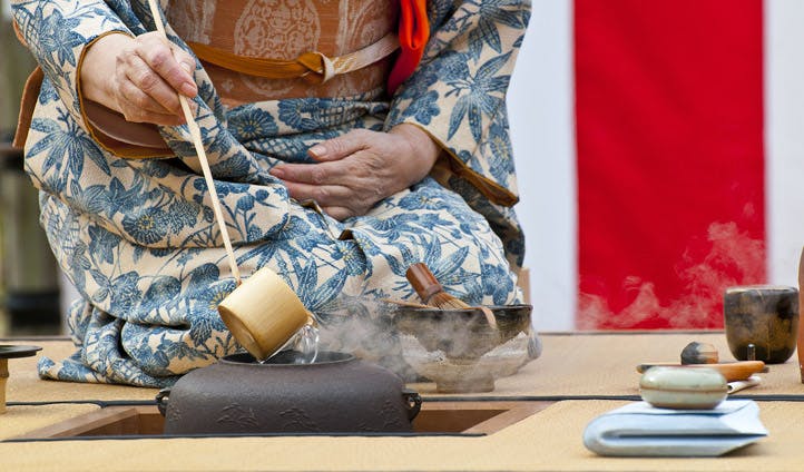 A tea ceremony in Kyoto, Japan