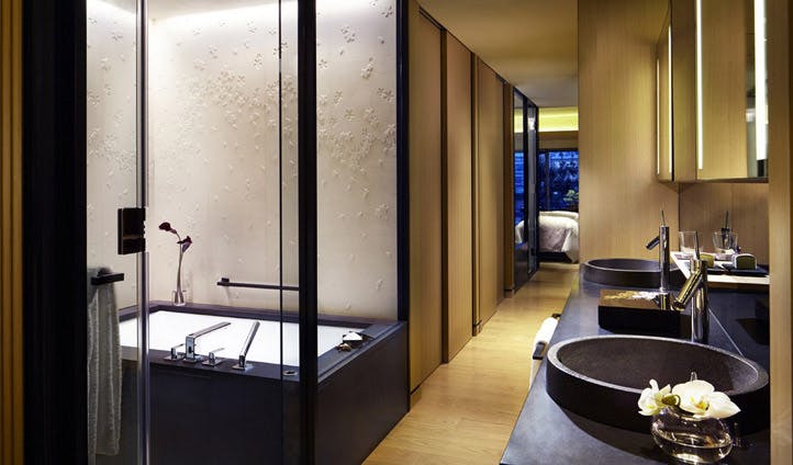 One of the suites at the Ritz-Carlton, Kyoto