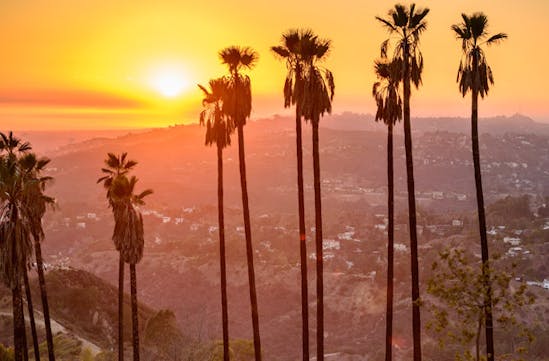 A sunset in LA, USA
