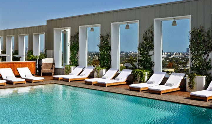 The stunning pool at the Mondrian