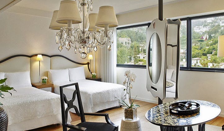 An elegant room at the Mondrian