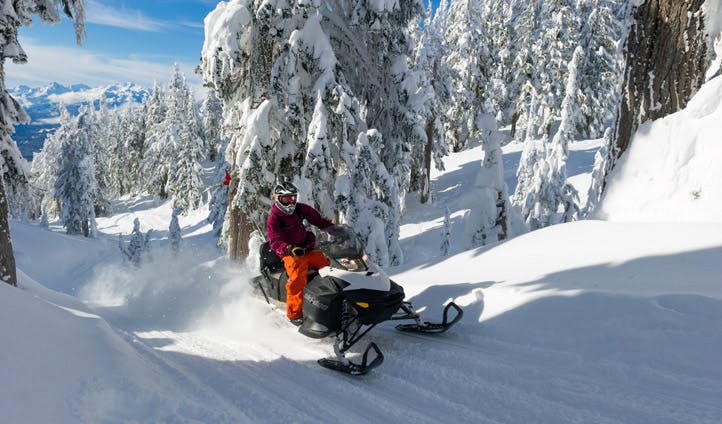 Snowmobile in Whistler, Canada