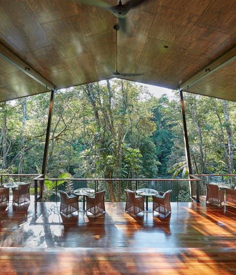 Silky Oaks Lodge Treehouse Lobby Rainforest, Australia