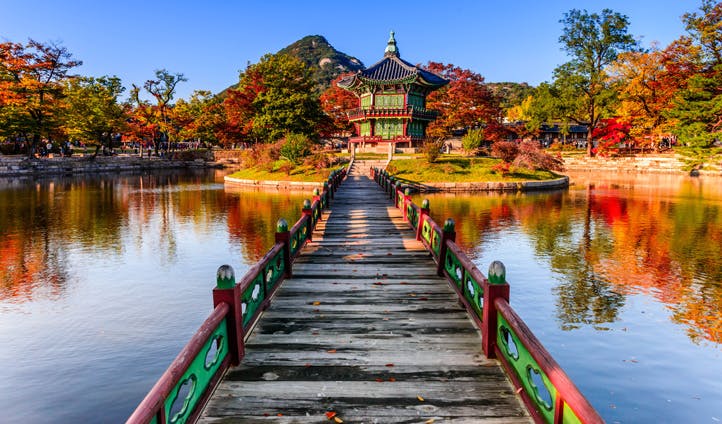 The beautiful Gyeongbokgung Palace