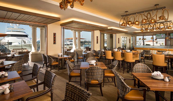The restaurant at Balboa Bay Resort