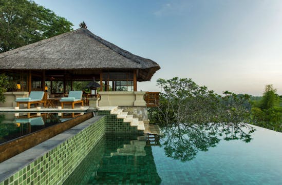 The pool at the Amandari Bali