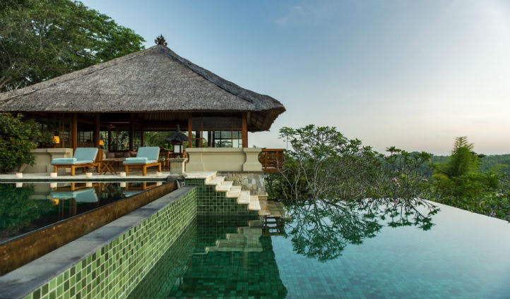 The pool at the Amandari Bali