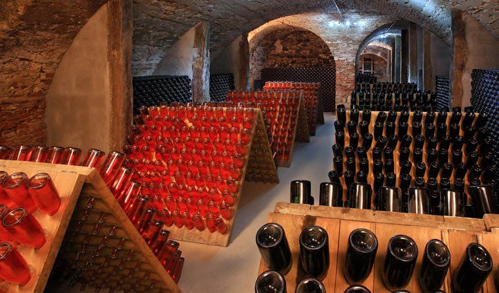 A wine cellar in Slovenia