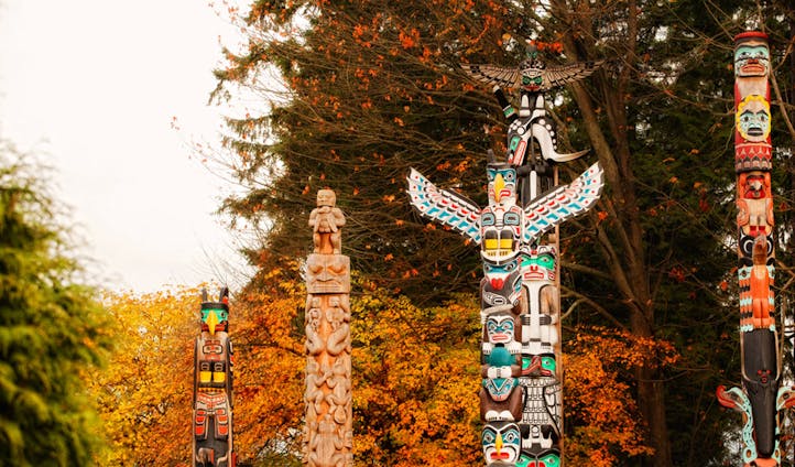 Totem Poles in Vancouver's Stanley Park